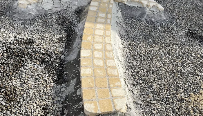 Réalisation d'une création de jardin par Numa Création, paysagiste à Coëx