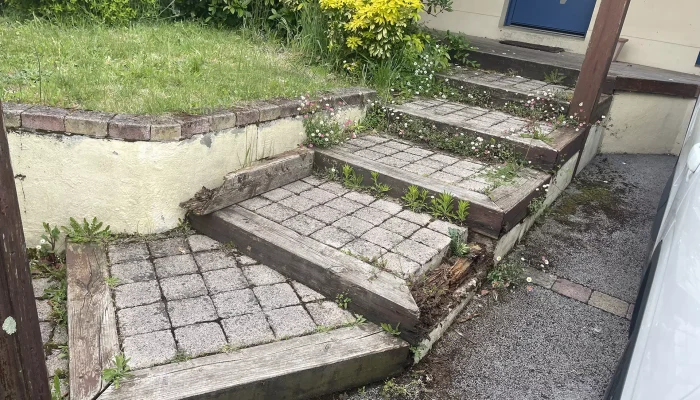 Réalisation d'une création de jardin par Numa Création, paysagiste à Coëx