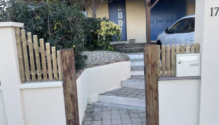 Réalisation d'une création de jardin par Numa Création, paysagiste à Coëx