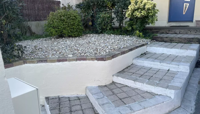 Réalisation d'une création de jardin par Numa Création, paysagiste à Coëx